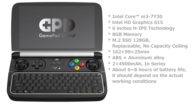 GPD WIN2 Win10対応PCゲームが快適に動作する本格的な携帯型ゲーム機